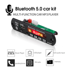 MP3-плеер USB/SD/FM/Bluetooth с пультом, 12В, JQ-D032BT, 2х3Вт с микрофоном