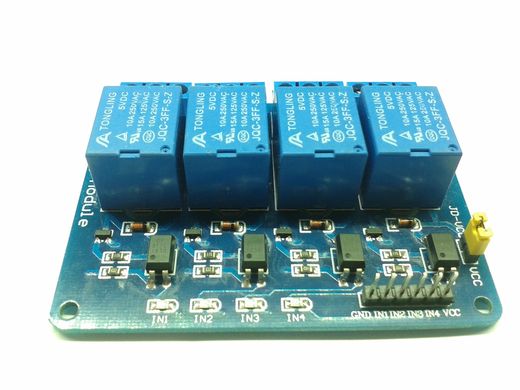 Arduino 4 канальный модуль с реле 5В, 10А