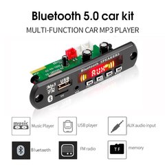MP3-плеер USB/SD/FM/Bluetooth с пультом, 5...26В, 2х25Вт с микрофоном.