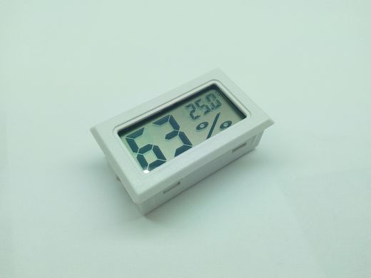 Термометр-гигрометр цифровой ЖКИ белый FY-11