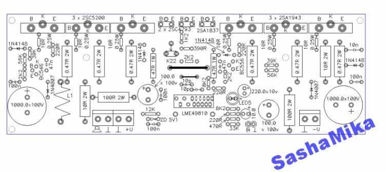 Схема усилителя lme49810