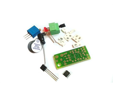 КИТ, набор сигнализатор разряда аккумулятора 12В, звуковой и световой (SMD).