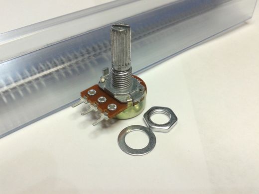 Резистор переменный WH148 10 кОм, 3 pin, моно, 15 мм
