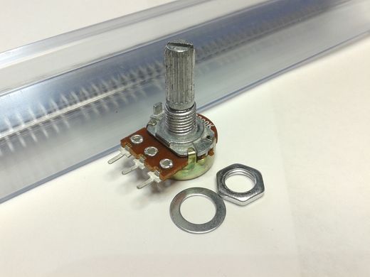 Резистор змінний WH148 200 кОм, 3 pin, моно, 20 мм.