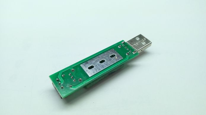 USB навантаження на резисторах з перемикачем 1А/2А і індикацією