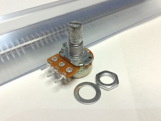 Резистор переменный WH148 500 кОм, 3 pin, моно, 15 мм