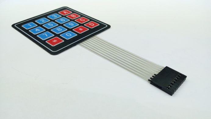 Клавіатура для Arduino, мембранна, 4х4 матриця