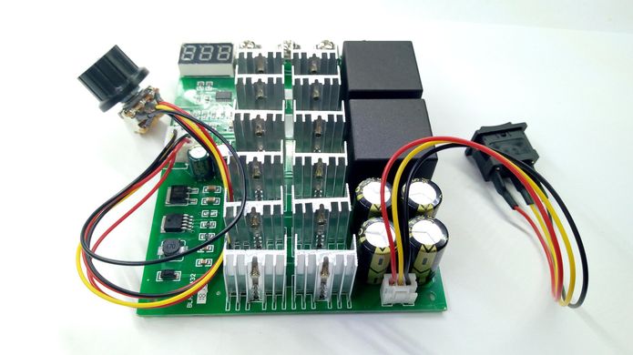 ШИМ регулятор мощности 3 кВт 10-55В, 15кГц, 60А с реверсом
