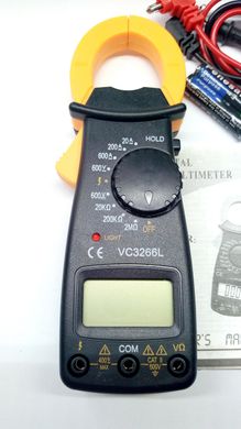Струмові кліщі VC3266L, тестер, мультиметр.