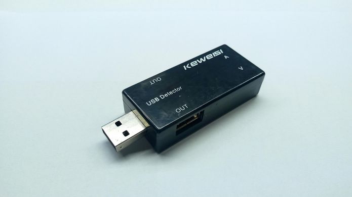 USB тестер з LED індикатором здвоєний KWS-10VA